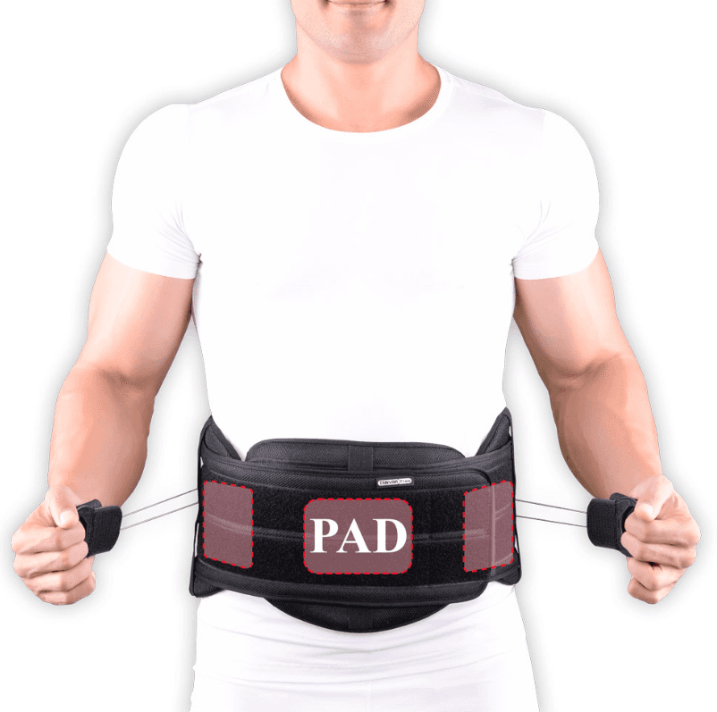 Cybertech Long Back Support Brace with Padding