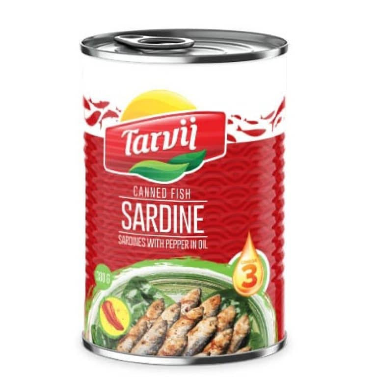 Canned Fish sardine with pepper in oil