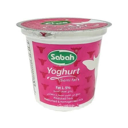 Cup Pasteurized Semi-Skimmed(semi-fat) Yogurt- 600 gr