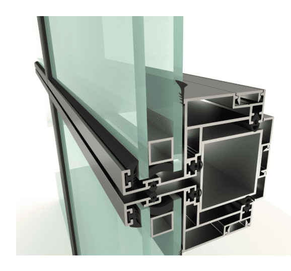 aluminum curtain wall Frameless Facades