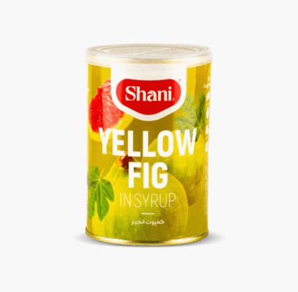 Canned Yellow Fig Compote in Sweet Syrup