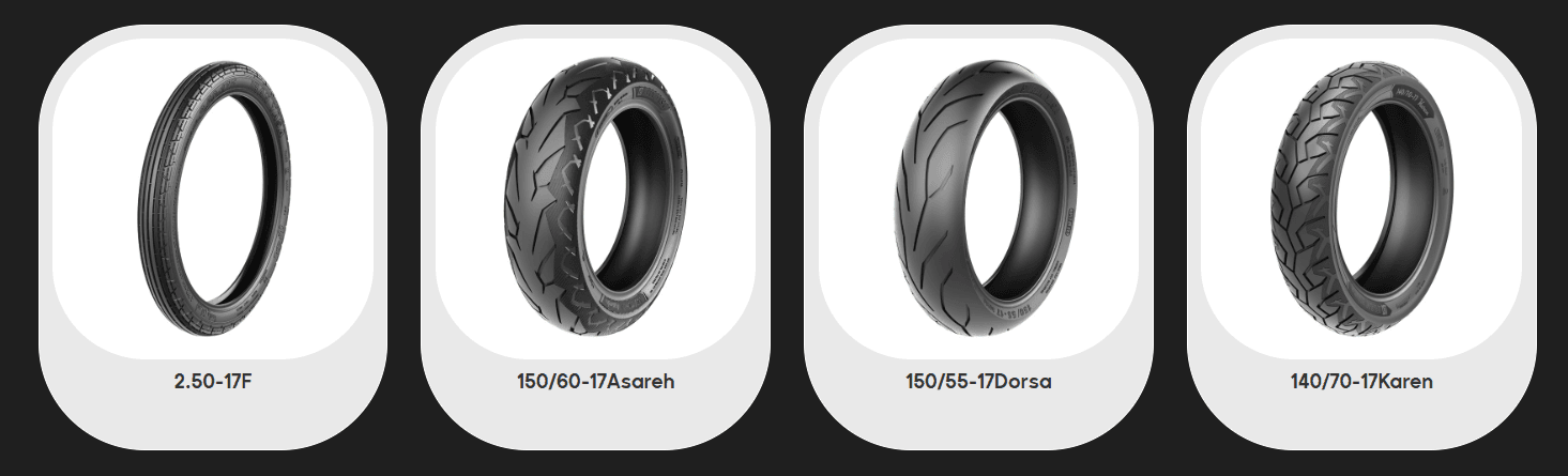 Urban Motorcycle Tires 17 Inch Multiple Sizes Front & Rear 6PR