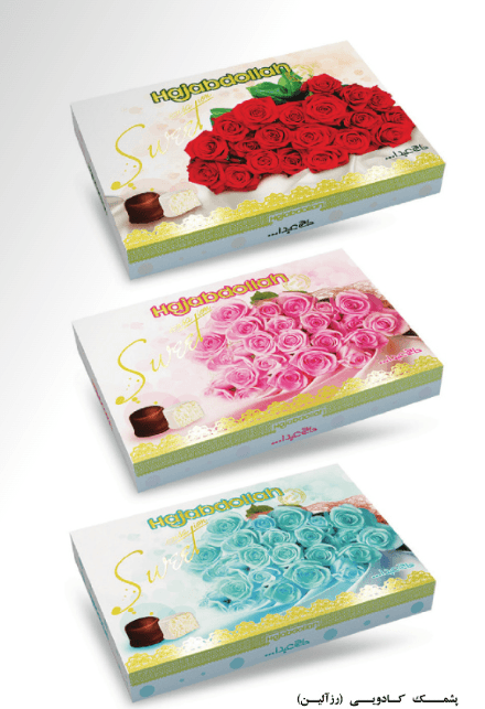 Swell Rose Design Coated Cotton Candy Gift Box