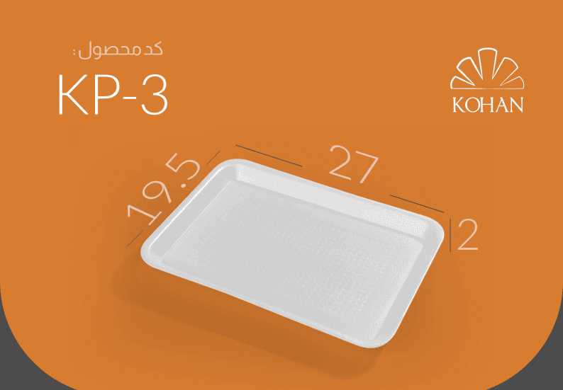 19.5*27 white foam tray