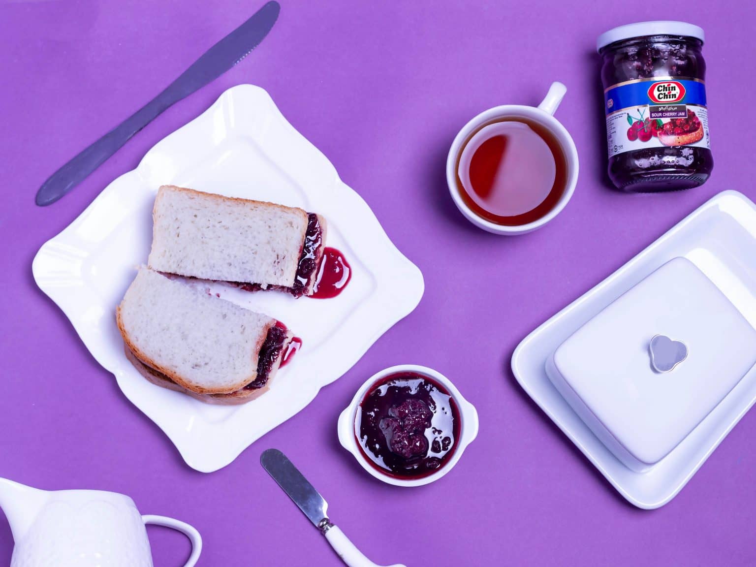Jar Cherry jam - 330gr