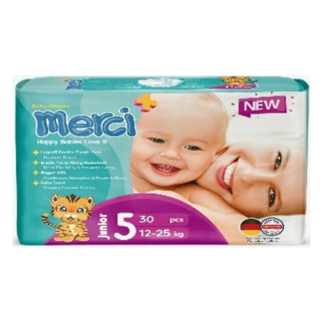Baby Diaper - Junior Size (5) - 30  Pcs - 6 Packs