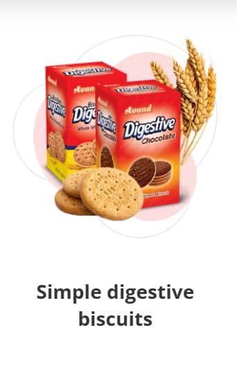 Avand Simple Digestive Biscuits , Premium Original Sweet Wheat Biscuits