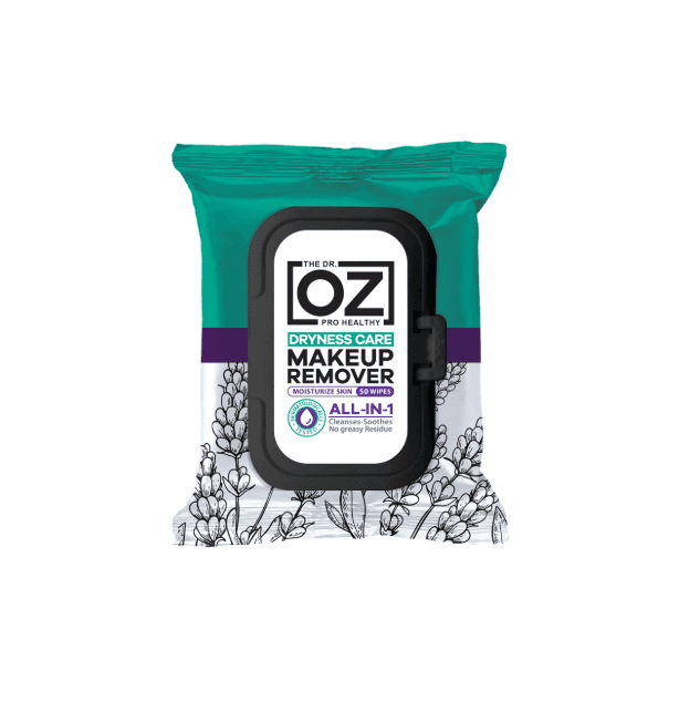 Makeup Remover Wet Wipes for Dry Skin (Lid Pack) 50 Sheets