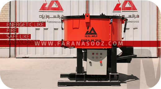 Paddle mixer for advanced insulating and refractory concretes