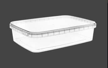 2000ML Rectangular PP Plastic Food Container with 18*25CM Dimensions, IML Decoration & Tamper-Evident Lid