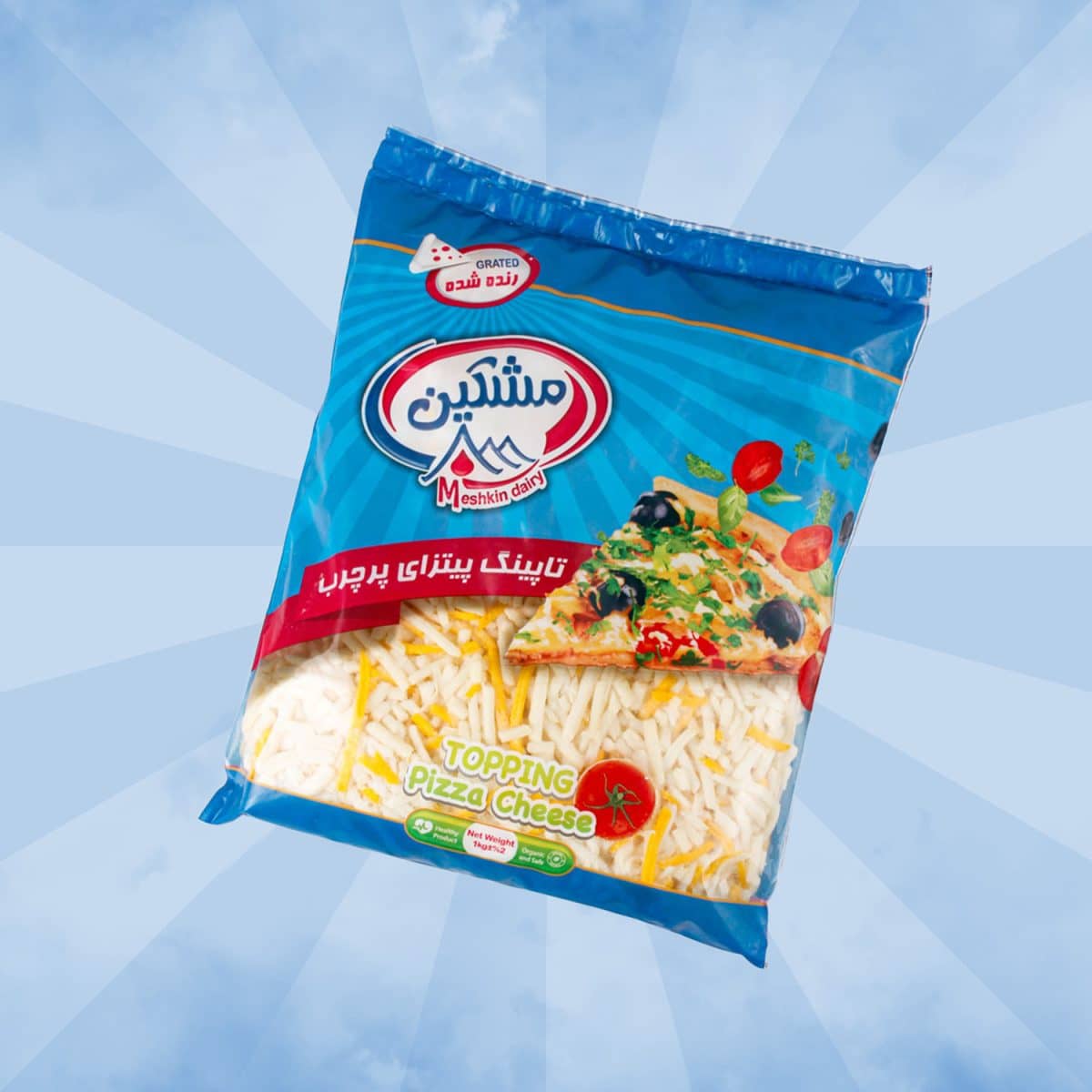 Full-fat pizza cheese