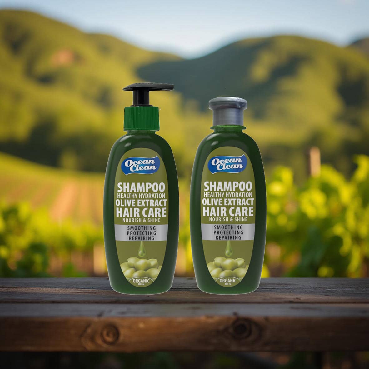 Ocean Clean Olive Extract Shampoo Healthy Hydration (800 ml)
