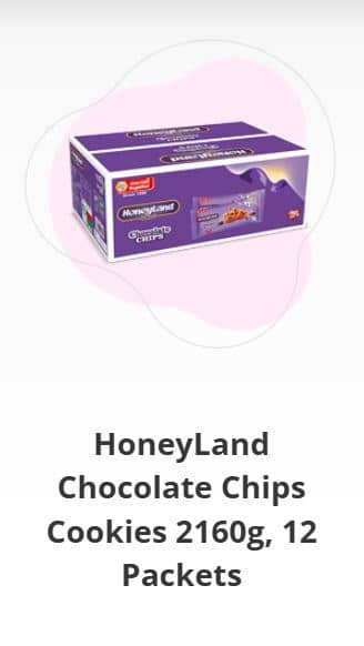 HoneyLand chocolate chips cookies 2160g 12 packets