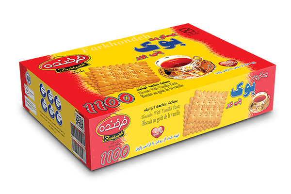 Farkhondeh Petit Beurre Biscuit with Vanilla Taste - 520gr