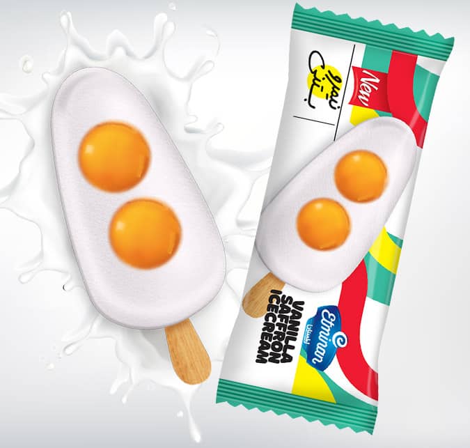 Eminan Kids Novelty Stick Ice Cream Egg, Pineapple, Watermelon & Superhero Shapes