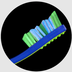 HiDent Cross Action soft-medium toothbrush with cap