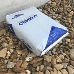 Plastic packaging for cement and plaster