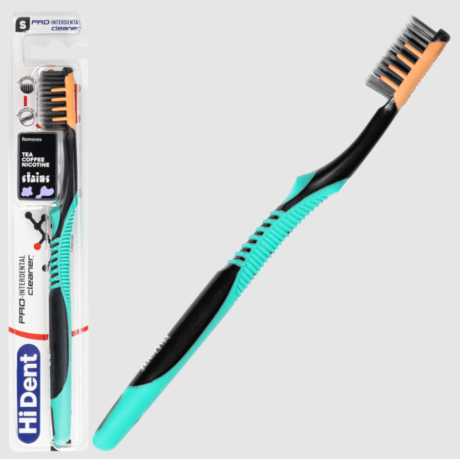 Hident soft pro interdental toothbrush with cap