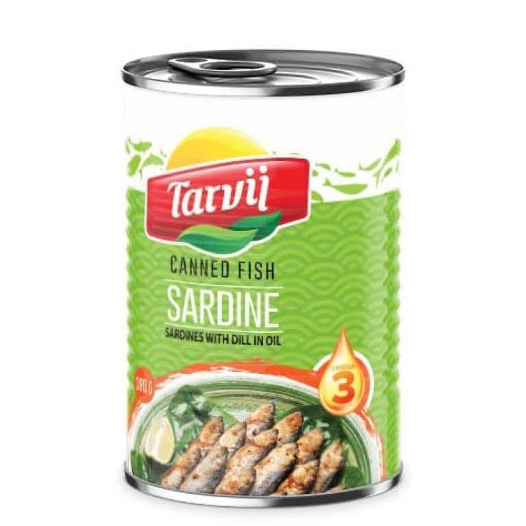 Canned Fish sardine with Dill in oil