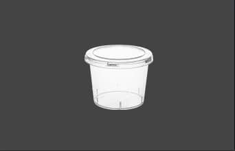315ML Round PP Plastic Food Container with 95MM Twist-Off Neck, IML Decoration & Heat-Sealed Lid
