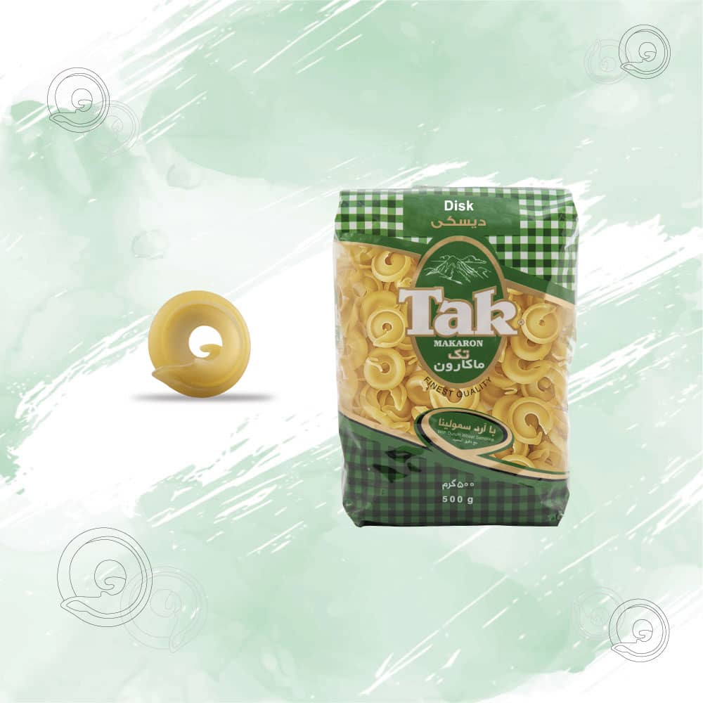 Tak Disk Pasta - Premium Spiral Disk Pasta from Durum Wheat