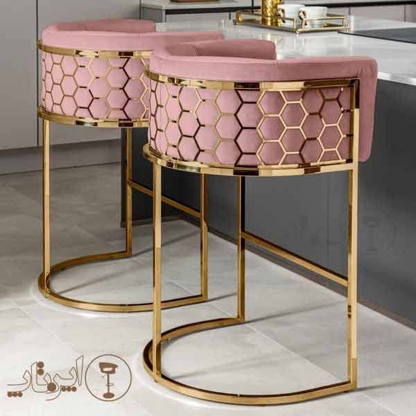 Open Rose Gold Jack Chair - Luxury Rose-Gold Metal Frame, Ergonomic Seating & Hydraulic Adjustment