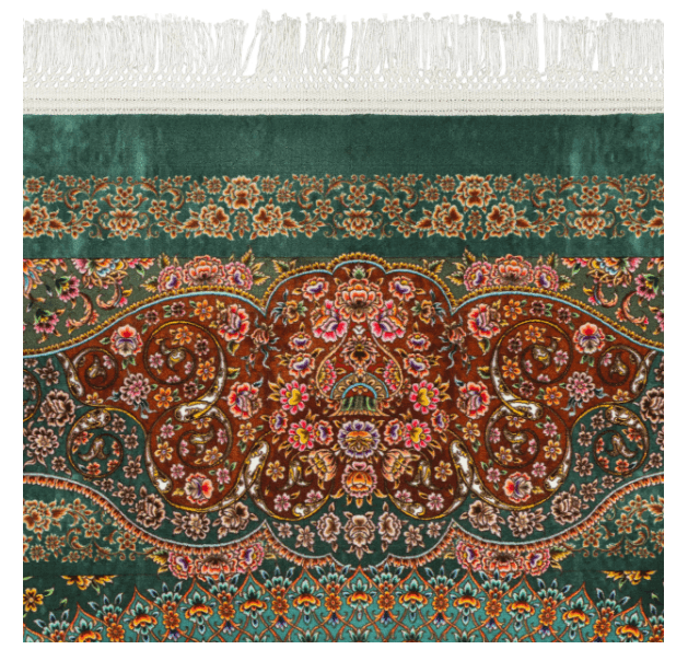 Pile Material Acrylic Rug , Classic Collection-Green 2000015184