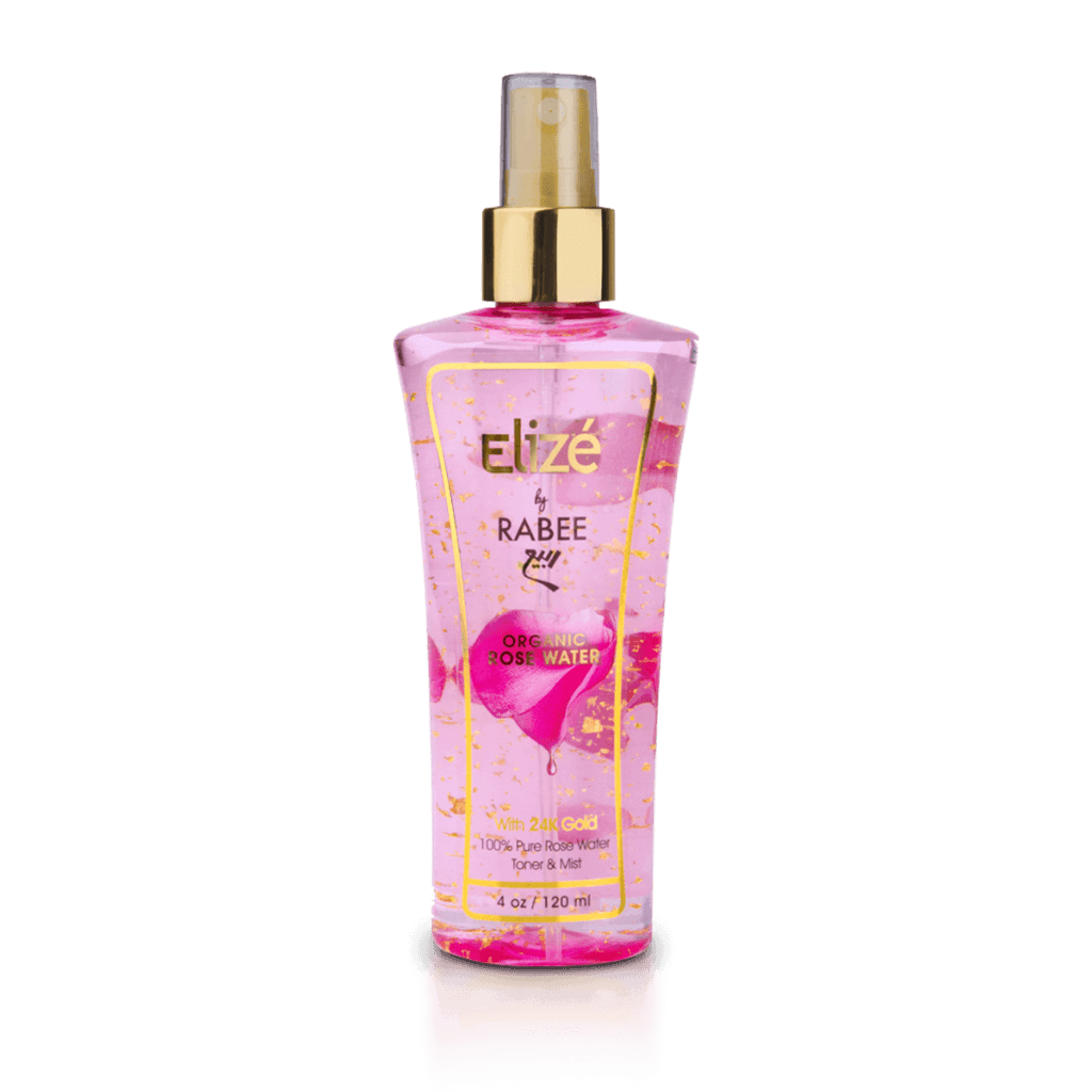 Rabee Rosewater Toner & Facial Mist with 24K Gold Dust  120 ml