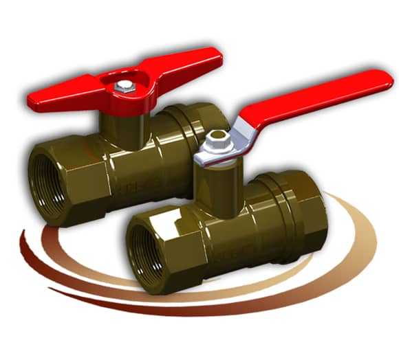 Simple Gas Ball Valve & Rooster-Handle Gas Ball Valve