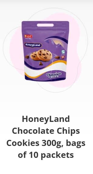 HoneyLand chocolate chips cookies 300g 10packets