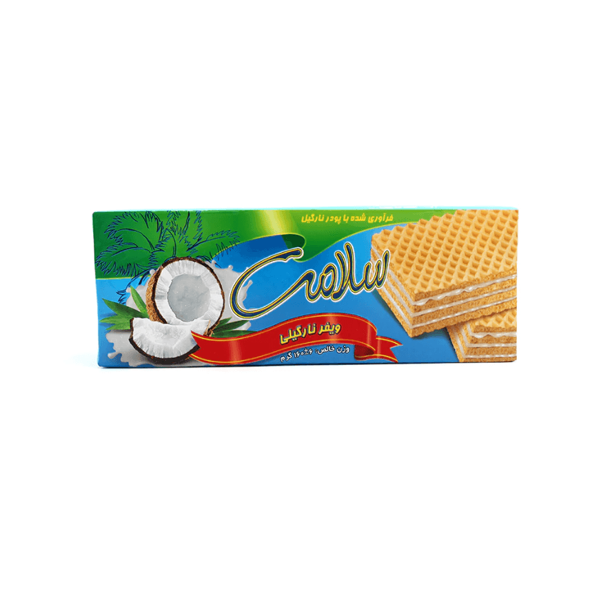 Salamat Fard Coconut Wafer Biscuits - 160 g