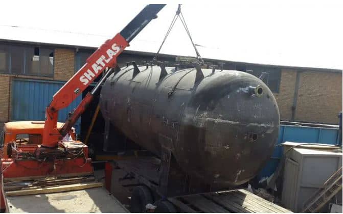 Metal and Polyethylene Soda Storage Tank