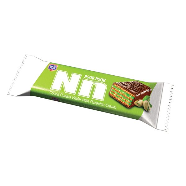 NN Cocoa-Coated Wafer Bars - Pistachio & Cocoa Cream
