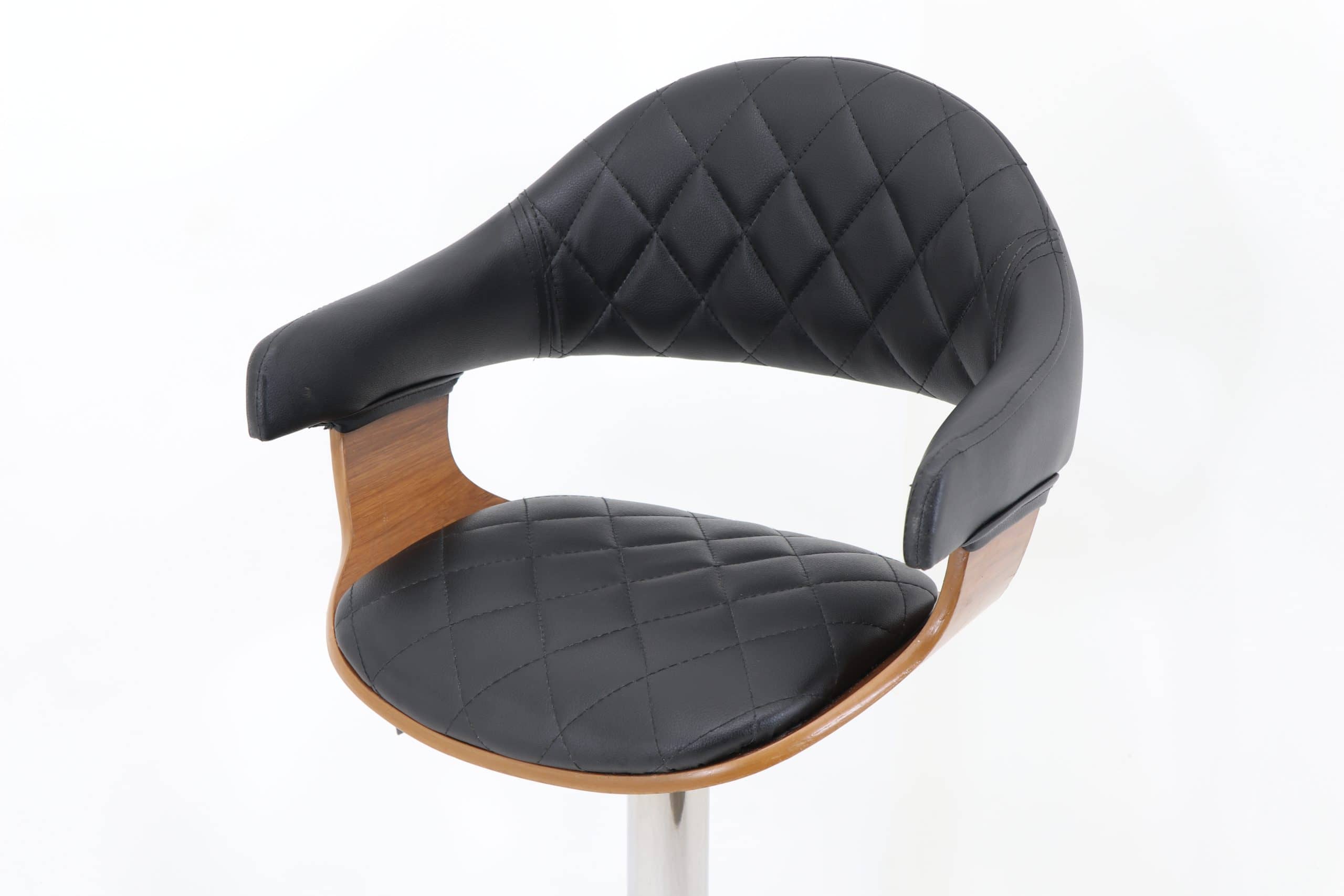 Open Jack Chair Model 2135 with Custom Stitching - Hydraulic Height-Adjustable Swivel Chair