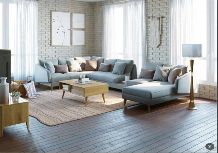 MARKAN Modern Sofa Set , Plywood Frame & High-Resilience Polyurethane Foam