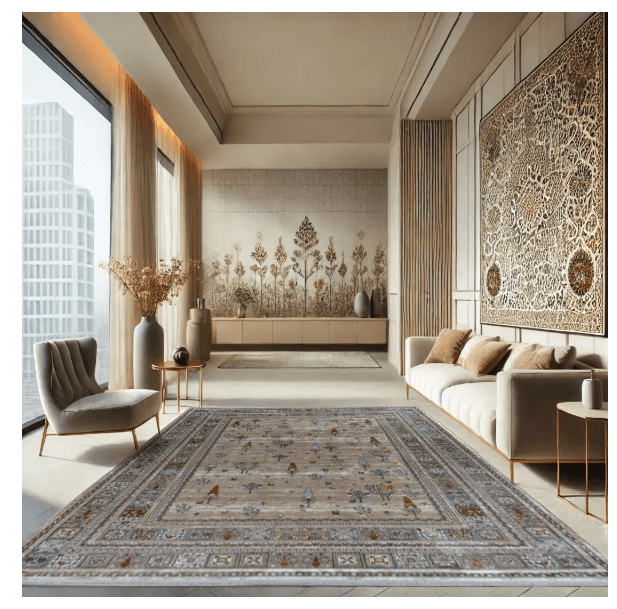 Pile Material Acrylic and Filament Rug, Vintage Collection-Colorful 19NG0440