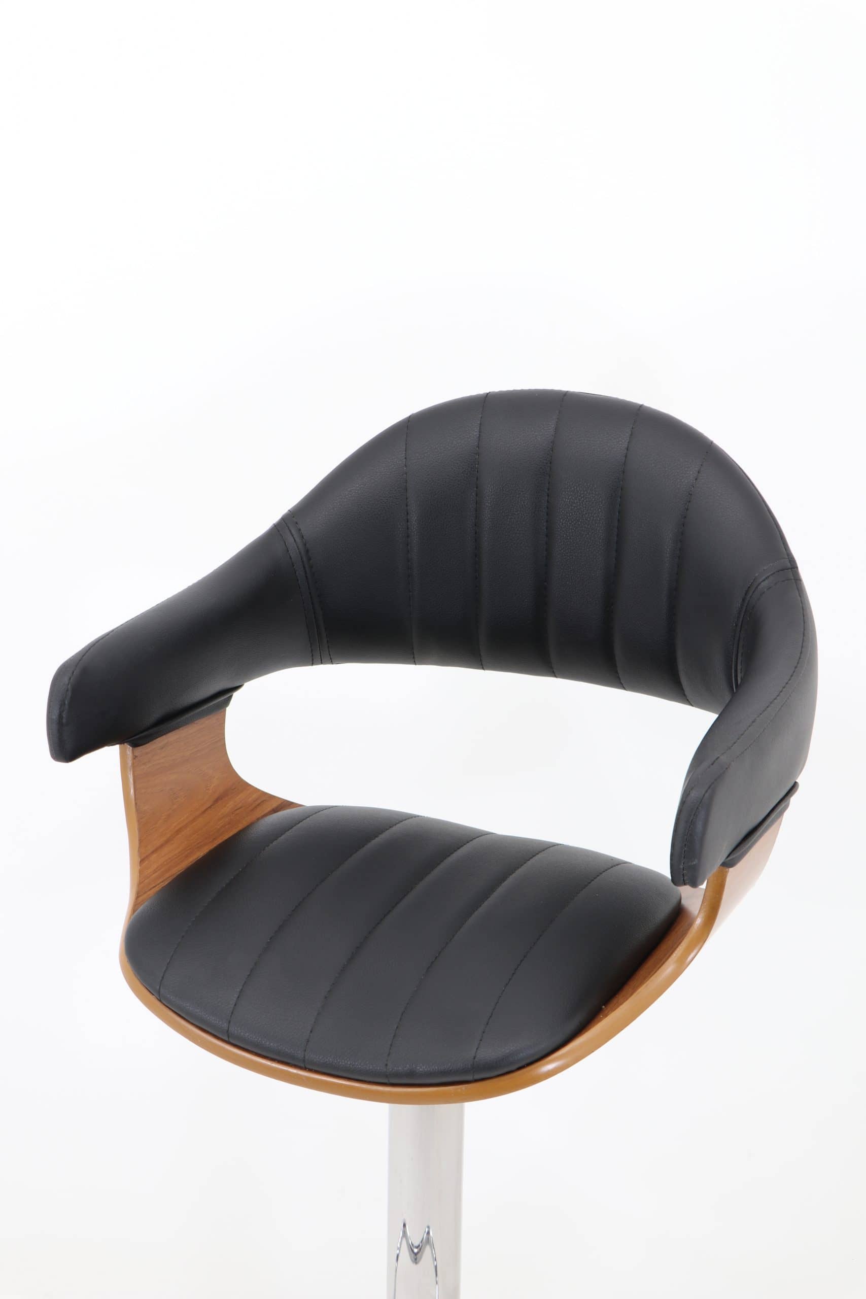 Open Jack Chair Model 2135 with Custom Stitching - Hydraulic Height-Adjustable Swivel Chair