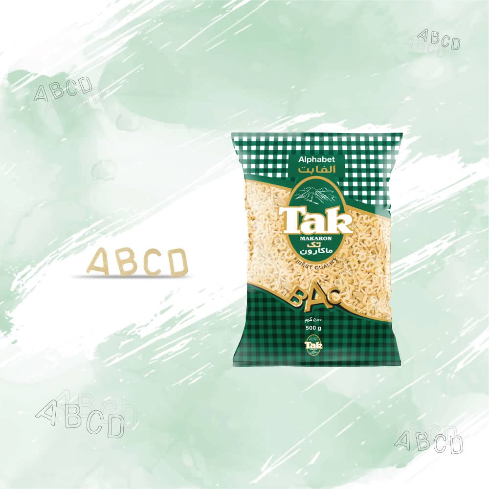 Tak Makaron English Alphabet Pasta