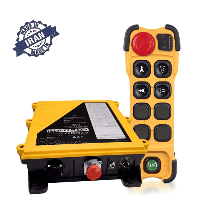 RichWave TF-RX/401A  /   TF-RX/402A  4-Button Single-Speed Overhead Crane Remote Control System