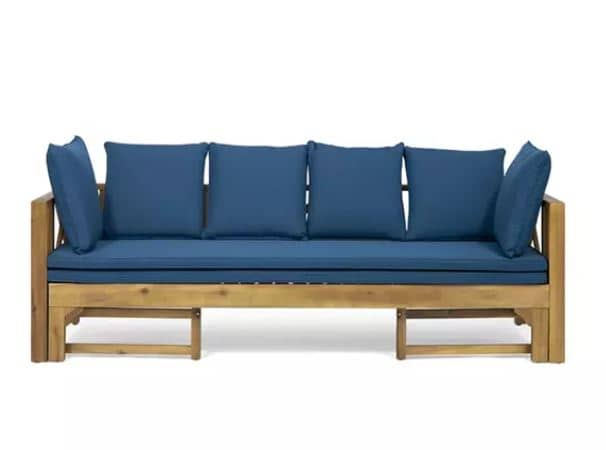 Zed Design Modern Classic Russian Wood 3-Seater Convertible Sofa Bed with Customizable Upholstery