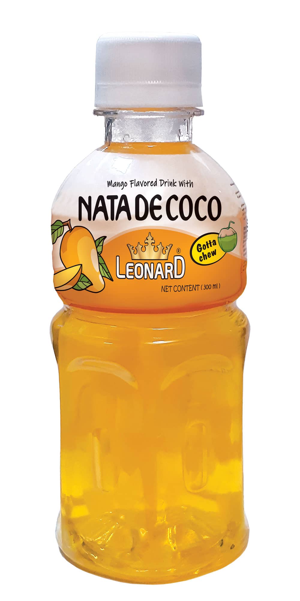 Nata de Coco Mango Flavored Drink – 300 ml PET Bottle