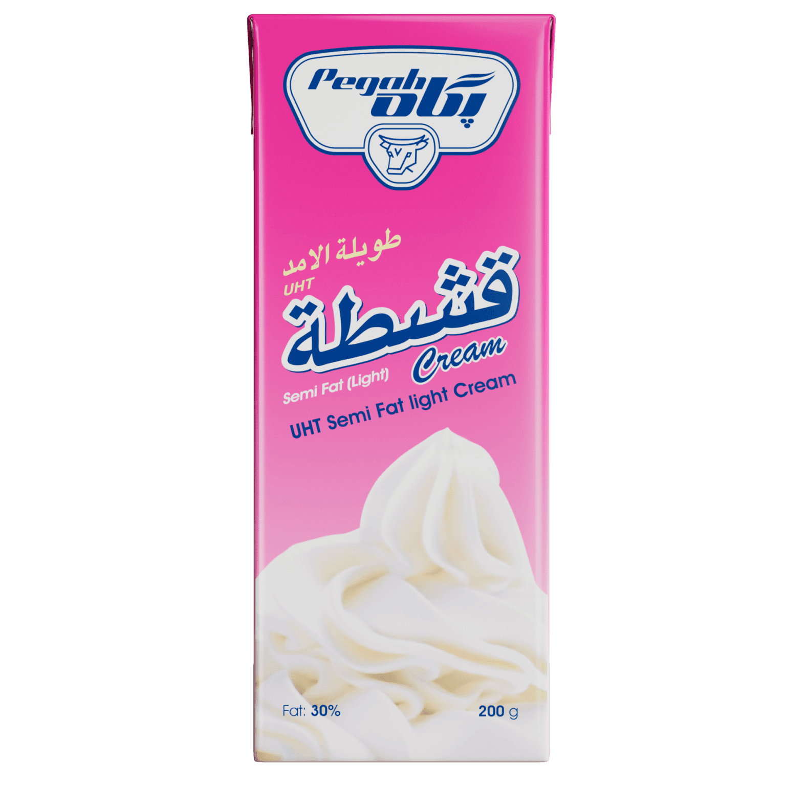 Pegah UHT Sterilized Semi-Fat Cream - 200 g