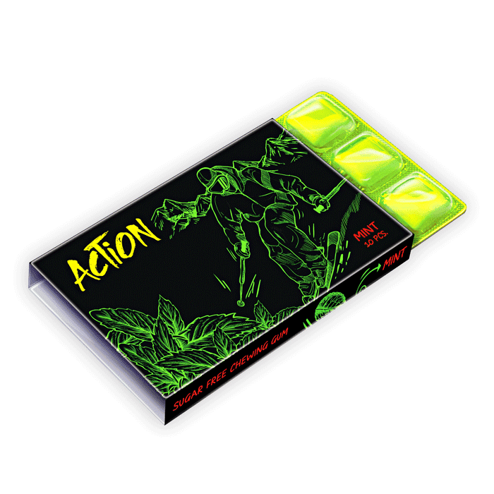 Caffeine 50 Mg per PCs - Rime (Mint) Chewing gum
