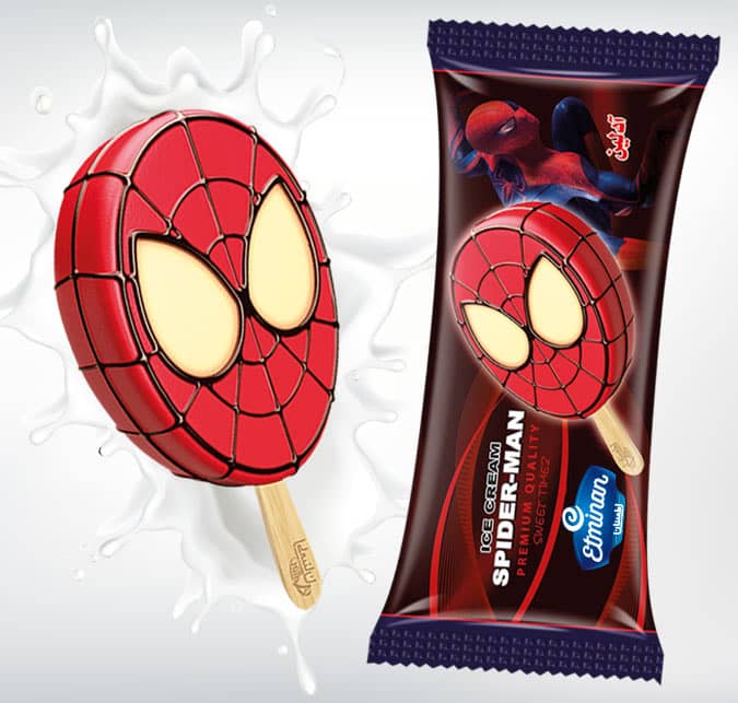 Eminan Kids Novelty Stick Ice Cream   Egg, Pineapple, Watermelon & Superhero Shapes
