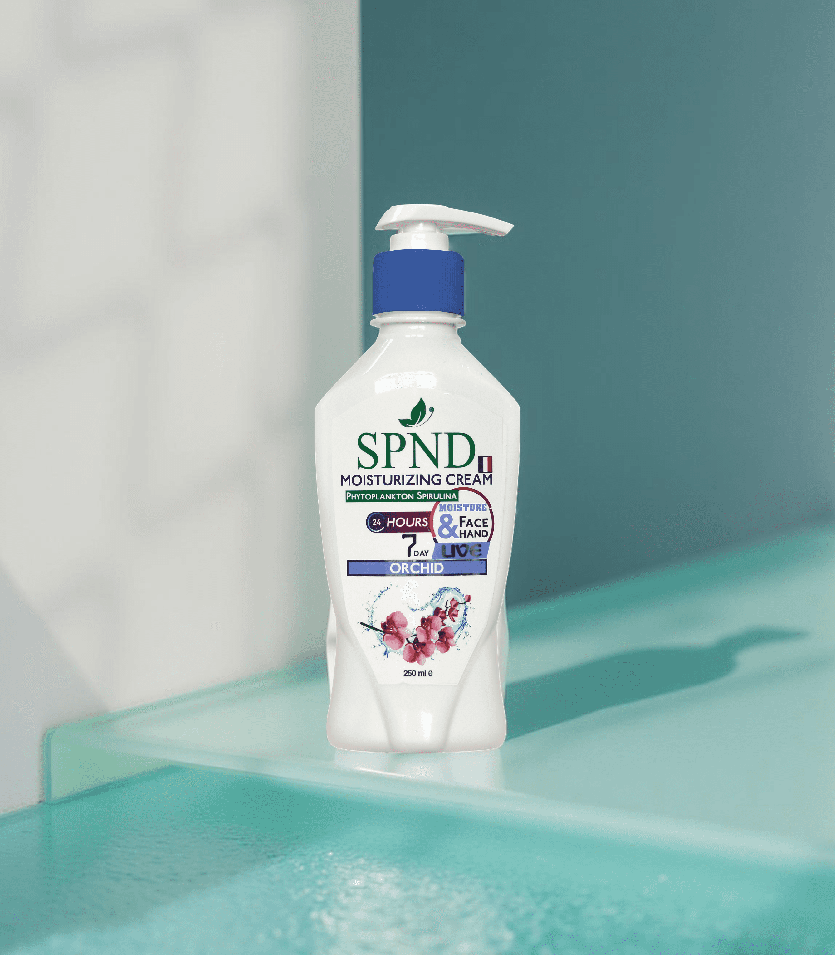 SPND Moisturizing Cream Orchid, Spirulina & 24H Hydration (Face & Hand) 250 ml