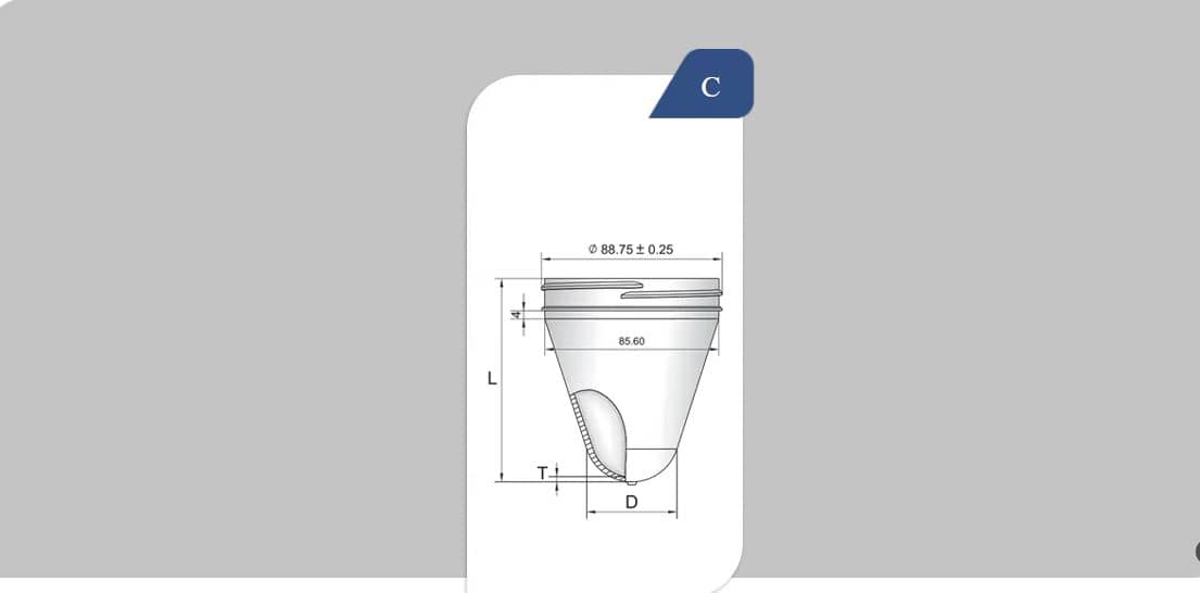 89mm SP400 Neck PET Preform for Wide-Mouth Jars & Large-Volume Containers - 60g
