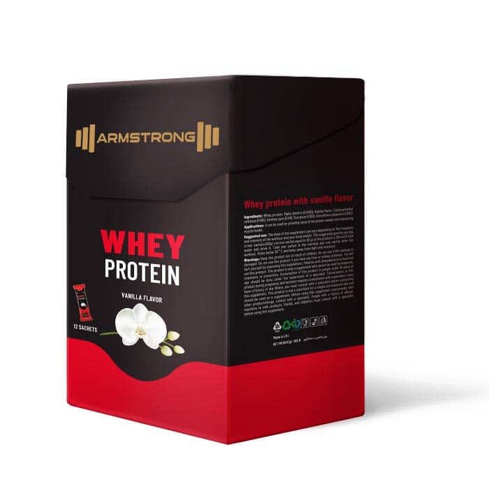 100% Whey Protein Sachet With Vanilla Flavor
