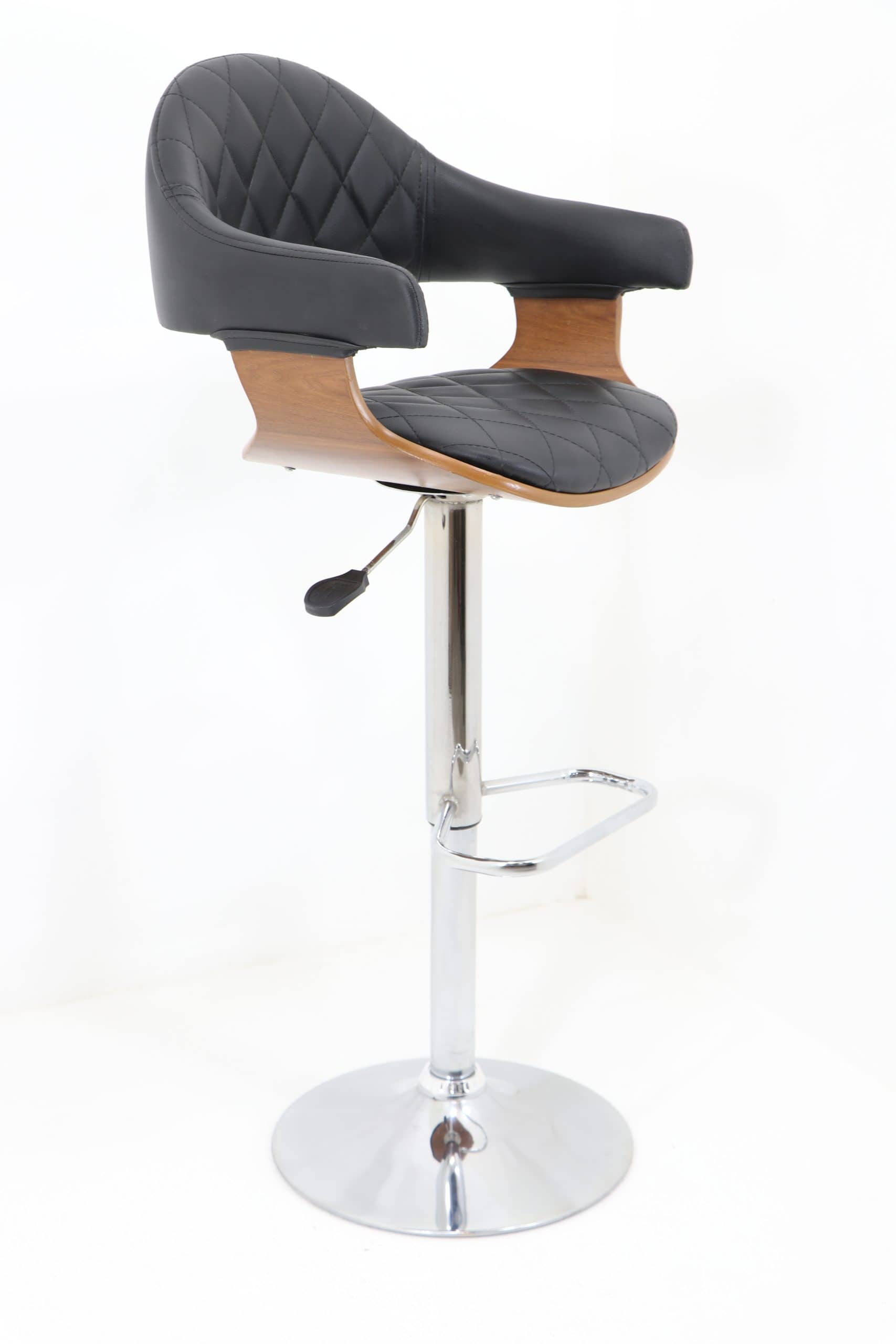 Open Jack Chair Model 2135 with Custom Stitching - Hydraulic Height-Adjustable Swivel Chair
