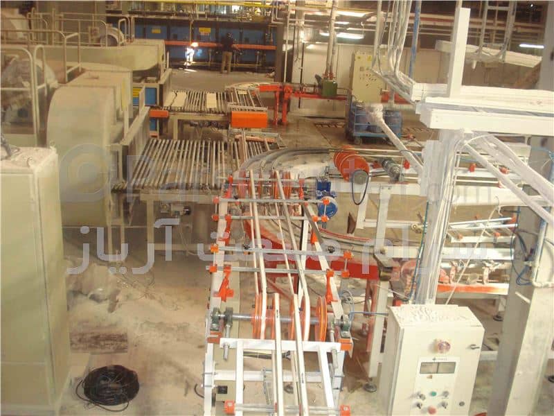 Tile Transfer Line to Digital Printing Machine