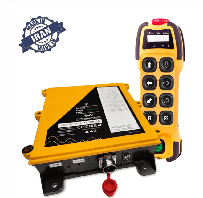 RichWave TE-RX/S801A  /  TE-RX/S802A  8-Button Single-Speed Overhead Crane Remote Control